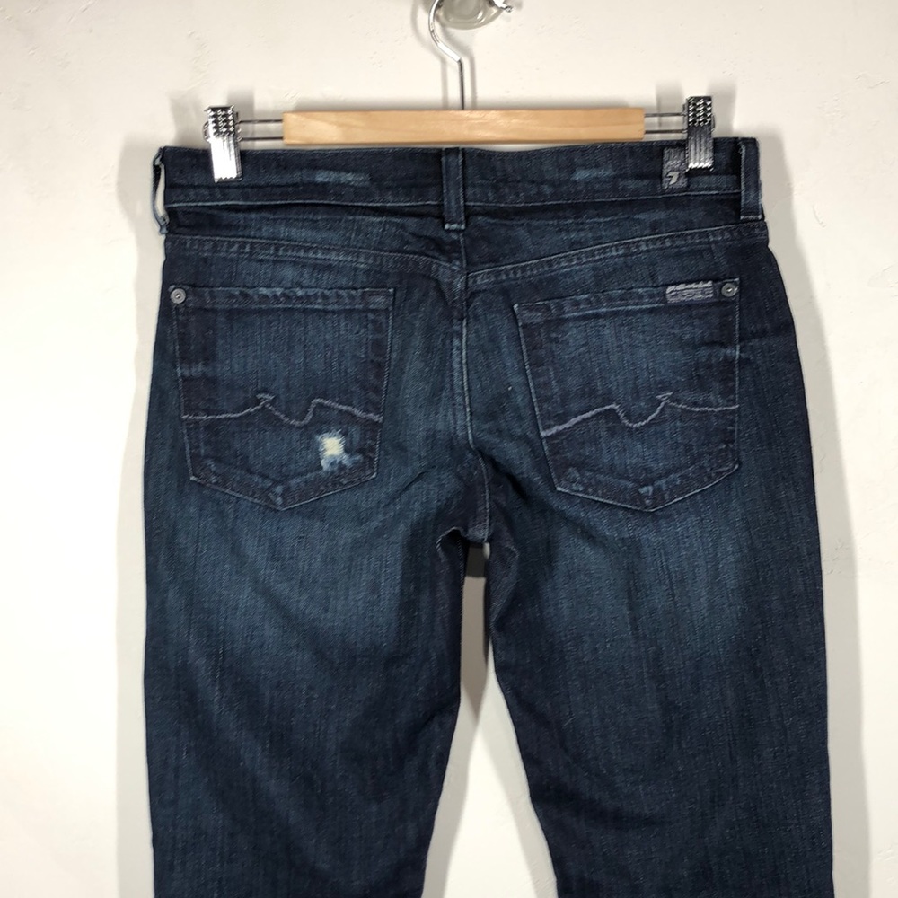 7 for all Mankind bootcut distressed jeans size 28 - Picture 5 of 13